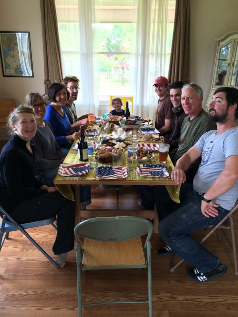 We had a lovely final meal together for Memorial Day. All of the cheeses were made by Meghan! It was a wonderful lunch after all that hard work. 