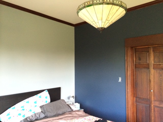 We'll add a design to the navy wall, and create some headboard artwork. Ideas are still flowing...